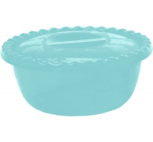 Купить миска 5,0л с/кр круглая аквамарин (20) м1317