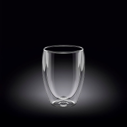 Стакан 200 мл. d=65 мм. h=100 мм. с двойными стенками Термостекло Wilmax /6/72/