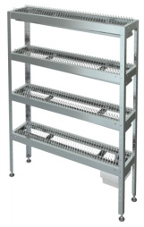 Стеллаж для тарелок С-4Т-0,3/0,95/1,8 (нержавейка)