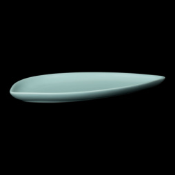 Салатник фигурный 11''х5" 300х130мм, бирюзовый "Cuong Phat Acquamarina"