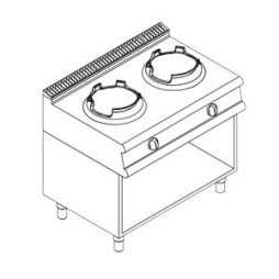 Плита вок газовая 700 серии APACH Chef Line LRWG107OS