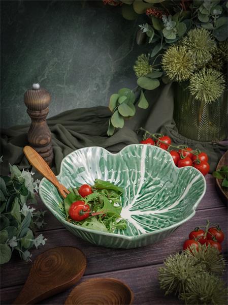 Купить салатник d 27,2 см h 8 см, cabbage casa di fortuna cabbage