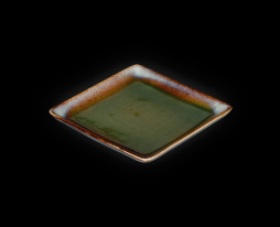 Тарелка квадратная Corone Verde 158х158 мм синий+зеленый