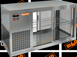 Холодильная витрина настольная сквозная HICOLD VRL T 1300 L