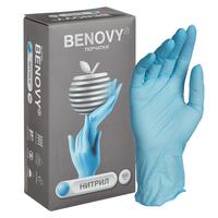 Купить перчатки одноразовые нитриловые l неопудр. голубые 100 шт/уп. /1/100/10000/