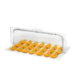 Поднос для выкладки 53*32,5*19 см фарфор с пластиковой Roll-top крышкой SUNNEX