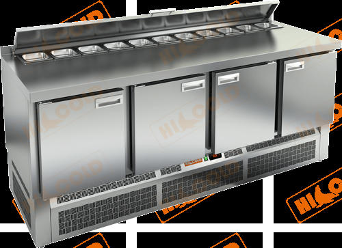Купить холодильный стол для салатов (саладетта) hicold sle2-1111sn