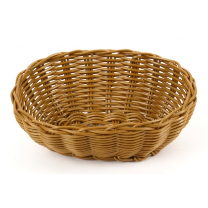 Купить корзинка 20х15х7,5см овальная пласт.коричневая [brown 4217, kt4045]