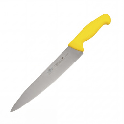 Нож поварской 10" 250мм желтый "HACCP" Luxstahl [W016]