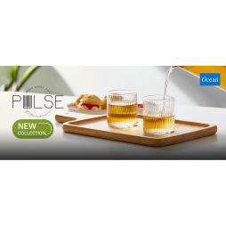 Стакан Олд Фэшн 350 мл "Pulse Optical" d 7,7 см h8,5 см Ocean [6]