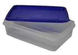 Контейнер для продуктов прямоуг. 3,4 л 29*19*9 см с синей крышкой MG /1/30/