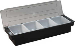 Контейнер для фруктов 6 отд. черн. (CH-6) /1/12