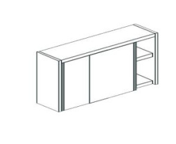Полка кухонная настенная закрытая APACH Chef Line LCW126SD
