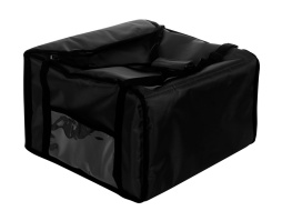 Термосумка 450х450х500 фольгированная черная с вентиляцией