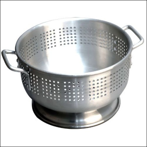 Дуршлаг на подставке глуб. d=420 мм. h=235 мм. 20л алюм. /1/5/