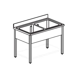 Купить ванна моечная apach chef line l2s137-55sh