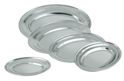 Блюдо овальное нержавеющая сталь 35*25 см. MGsteel /1/72/