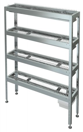 Купить стеллаж для тарелок с-4т-0,3/0,95/1,8 (нержавейка)