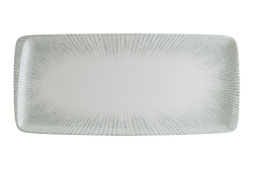 Блюдо прямоугольное 340*160 мм. Ирис Серый, форма Мув BONNA /1/12/696/