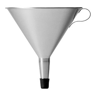 Купить воронка; сталь нерж.; d=24, h=23, l=25см; металлич.