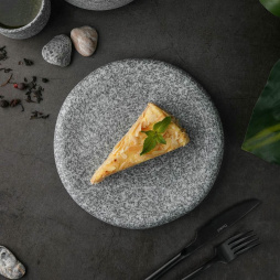 Блюдо круглое d 20,7 см h2,7 см Stone Untouched Taiga P.L. Proff Cuisine [1]