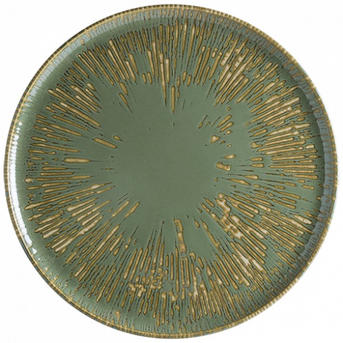 Купить блюдо для пиццы d=320 мм. снэл зеленый чай, форма гурмэ bonna /1/6/348