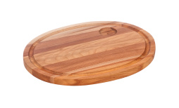 Доска для стейка 360х280х18 овал бук промаслен.