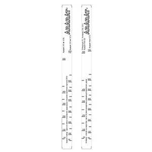 Купить линейка арарат 3-5 зв. ани 0. 5, 0. 7л; пластик; l=28, b=2см; белый