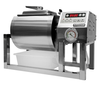 Купить маринатор мяса kocateq m 18 eco vac настольный, 18 л, загрузка 12.5 кг, с вакуумированием