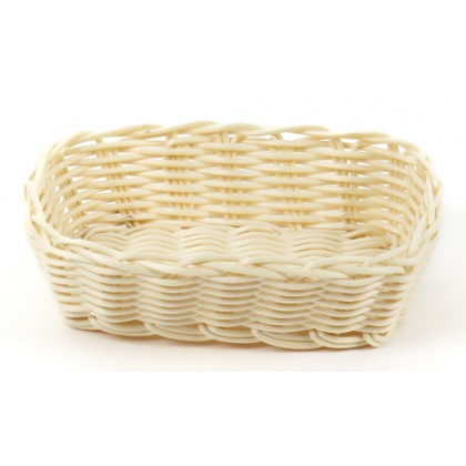 Купить корзинка 18х12х5,5см прямоугольная пласт.бежевая [beige 3527, kt3052]