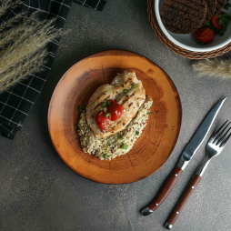 Тарелка 21 см h2,8 см Wood Fusion P.L. Proff Cuisine [6]