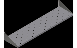 Полка кухонная навесная перфорированный KAYMAN пн-41/1203