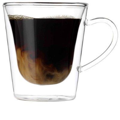 Купить кружка 295 мл. d=86 мм. h=110 мм. с двойными стенками термостекло luigi /1/2/