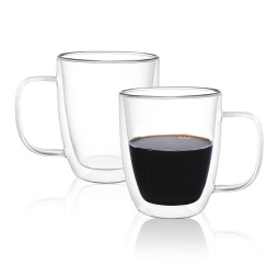 Кружка 480 мл Classic прозрачная набор 2 шт. d 10 см h12 см термостекло P.L. [1]