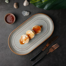 Блюдо овальное 30*16,5 см h3 см Evolution Mont Blanc P.L. Proff Cuisine [3]