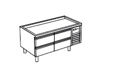 Купить база холодильная apach chef line slbr722