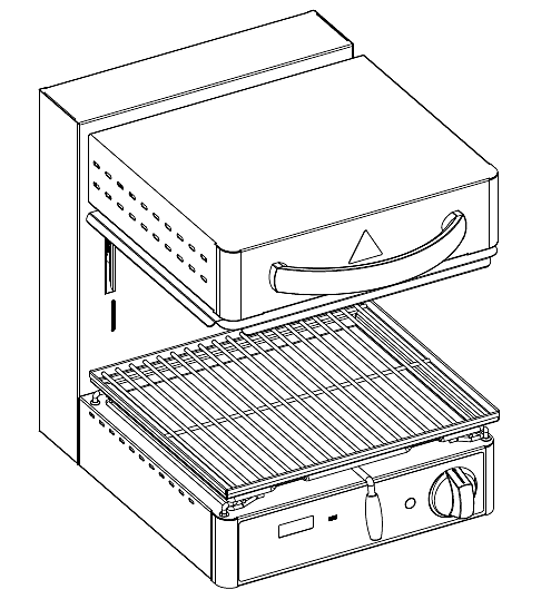 Купить гриль саламандра tecnoinox qse60/0cb 216037
