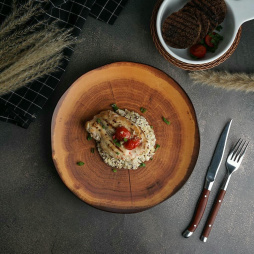 Тарелка 26,6 см h3 см Wood Fusion P.L. Proff Cuisine [6]