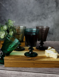 Набор из 4 разноцветных бокалов для вина 240 мл, , h 14,1 см, d 8,5 см , ABEILLE La Rochere ABEILLE