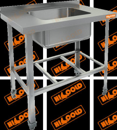 Ванна моечная 1-но секционная HICOLD НСО1М-9/7БР ЭЦ