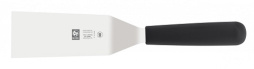 Лопатка 33 см. изогнутая раб. часть 16,5*7,5 см. нержавеющая сталь с пластик. ручкой, черная Icel /1