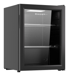 Шкаф холодильный со стеклом COOLEQ TBC-65N черный