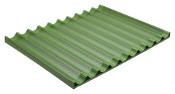 Лист для выпечки багета BASSANINA FTVO6080 8 волн продольных 600X800