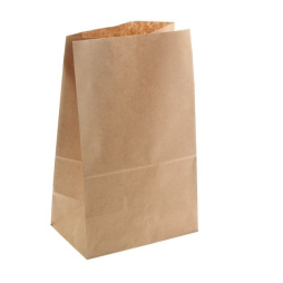 Пакет бумажный 400х240х140мм прямоугольное дно крафт