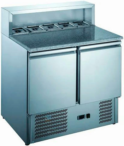 Купить кухонный стол для пиццы холодильный hurakan hkn-pzlg2