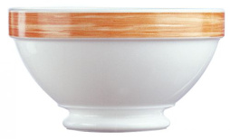 Салатник d=132 мм. 510 мл. оранж. край Браш /6/