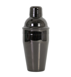 Шейкер 0,45 л. 20 см. нержавеющая сталь Европейский, черное покрытие Deluxe MGsteel /1/72/