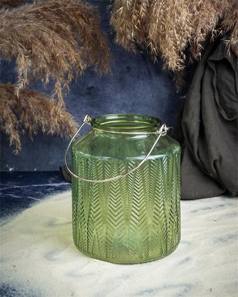 Купить подсвечник 14x14xh16cm, цвет зеленый, стекло cosy&trendy декор