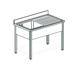 Ванна моечная APACH Chef Line LS136-54RWSH