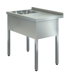 Ванна моечная с рабочей поверхностью ВЦРП-П2-4/12-Л (1200х600х850)